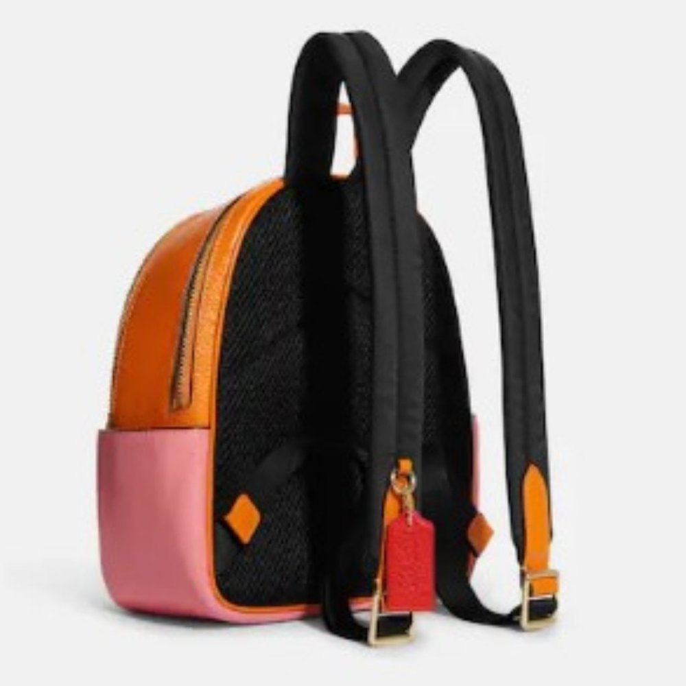 Coach Mini Court Backpack In Colorblock - Picture 2 of 5